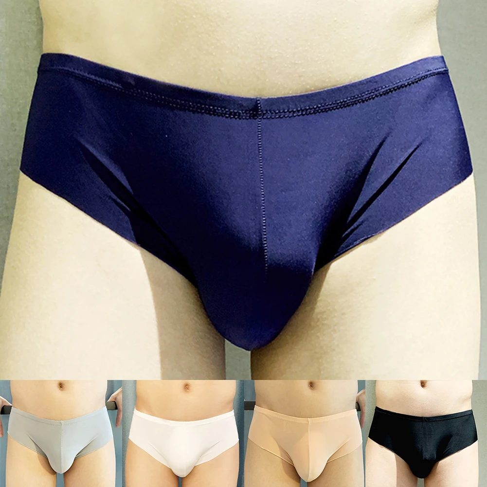 Mens Seamless Ice Silk Pouch Briefs Lingerie Seamless Underwear For Hot Man Low-rise Summer Men's Panties Breathable Underpants
Mens Seamless Ice Silk Pouch Briefs Lingerie Seamless Underwear For Hot Man Low-rise Summer Men's Panties Breathable Underpants