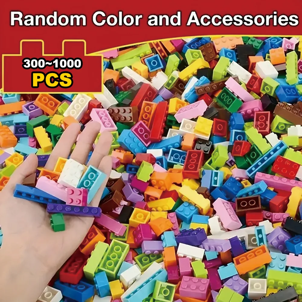 DIY Creative Building Blocks Bulk Set 300~1000 Urban Classic Assembled Educational Toys for Children Birthday Gift
DIY Creative Building Blocks Bulk Set 300~1000 Urban Classic Assembled Educational Toys for Children Birthday Gift
