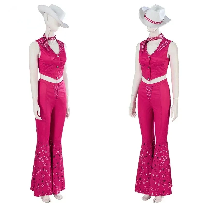 ❤New 2026 Cosplay Costume Movie Margot Robbie's Barbi s Hot Starry Pink Top and Pants Hat Ladies for Women★Halloween gift
❤New 2026 Cosplay Costume Movie Margot Robbie's Barbi s Hot Starry Pink Top and Pants Hat Ladies for Women★Halloween gift