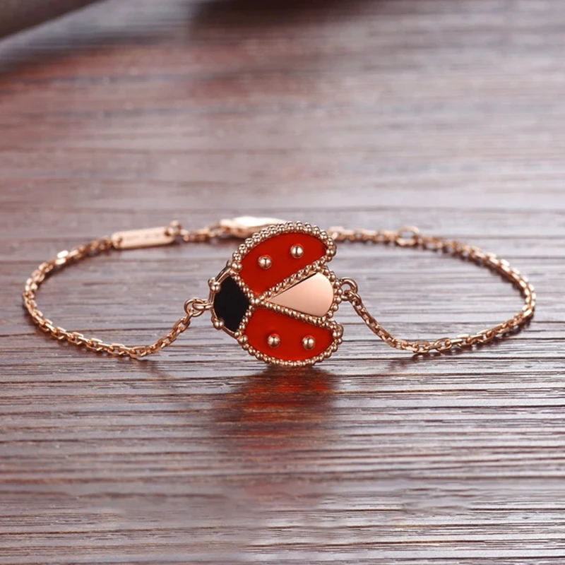 Luxury Brand High quality 100% France Lucky Red Ladybug Bracelet for Women Fashion Jewelry Girls Gift
Luxury Brand High quality 100% France Lucky Red Ladybug Bracelet for Women Fashion Jewelry Girls Gift