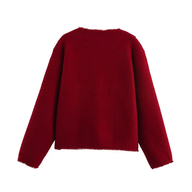 Autumn Winter Women's Knitted Cardigan Long Sve round Ne Mixed Fiber Gold Tead Fringed Commute Sle Regular Length
Autumn Winter Women's Knitted Cardigan Long Sve round Ne Mixed Fiber Gold Tead Fringed Commute Sle Regular Length