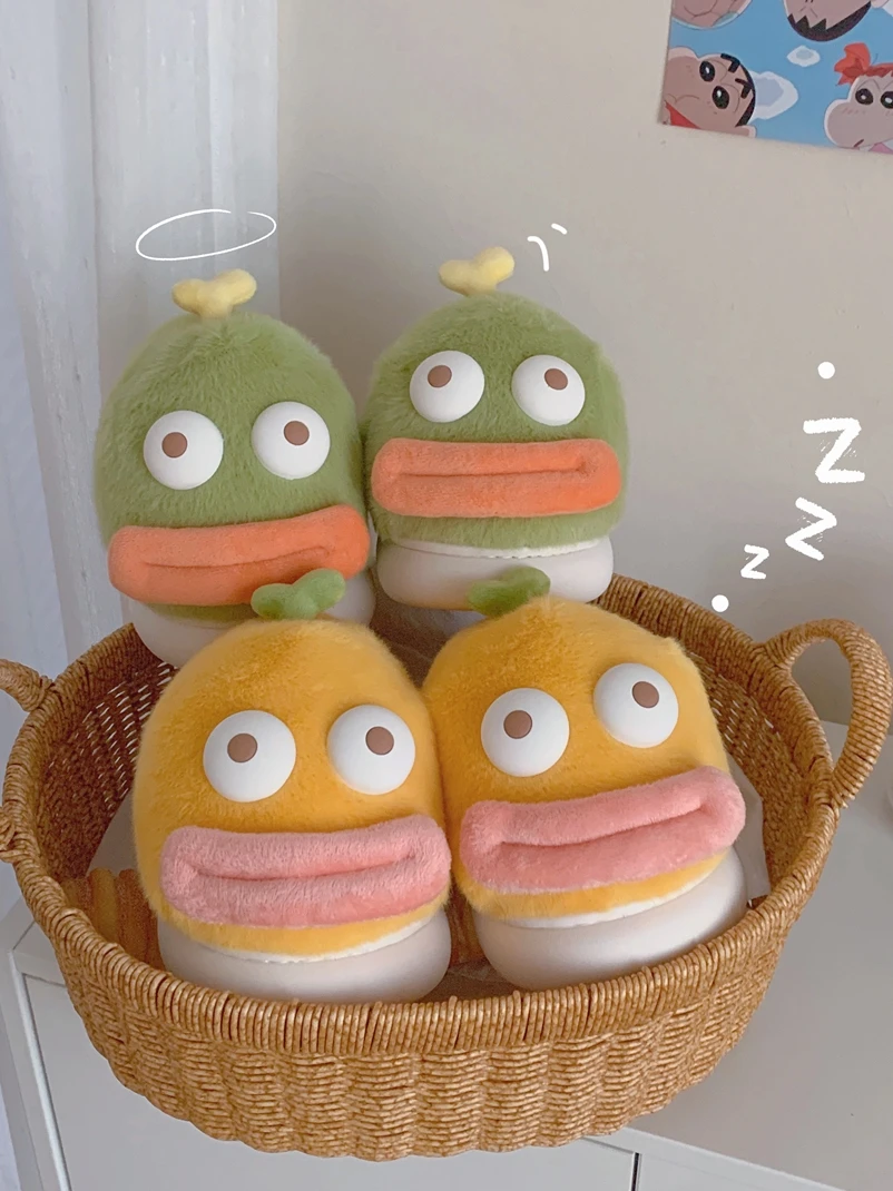 Funny Cute Cartoon Cotton Home Slippers For Women 2023 Winter Warmth Insulation Plush Anti Slip Thick Sole Man Slipper
Funny Cute Cartoon Cotton Home Slippers For Women 2023 Winter Warmth Insulation Plush Anti Slip Thick Sole Man Slipper