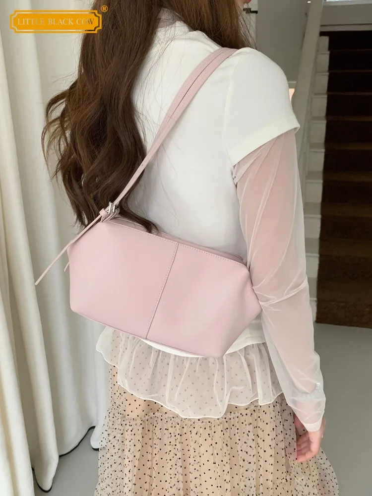 Women Cowskin Genuine Leather Single Shoulder Crossbody Bag Sweet Casual Pillow Bag Fashion Handbag Office Ladies Underarm Bag
Women Cowskin Genuine Leather Single Shoulder Crossbody Bag Sweet Casual Pillow Bag Fashion Handbag Office Ladies Underarm Bag