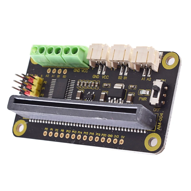 Плата драйвера двигателя Micro:Bit для управления двусторонними двигателями/трехсторонними сервоприводами
Плата драйвера двигателя Micro:Bit для управления двусторонними двигателями/трехсторонними сервоприводами