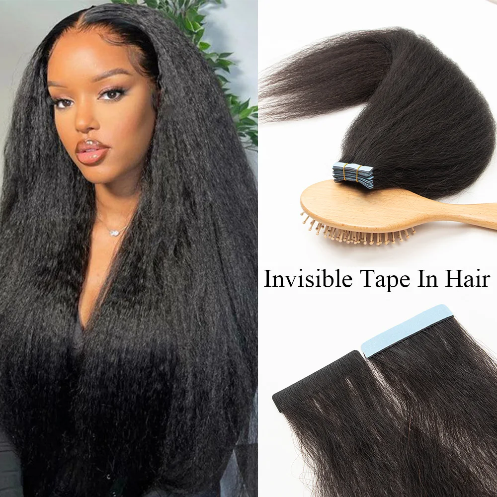 Kinky Straight Invisible Tape In Human Hair Extensions 12"-26" PU Skin Weft Natural Black Remy Hair Adhesive Tape Ins Hair 20pcs
Kinky Straight Invisible Tape In Human Hair Extensions 12"-26" PU Skin Weft Natural Black Remy Hair Adhesive Tape Ins Hair 20pcs