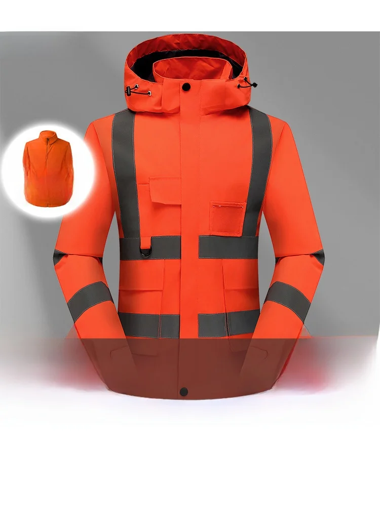 Куртка-трансформер с отстегивающейся внутренней подкладкой из утолщенного полиэфирного волокна, повседневная верхняя одежда, серебристая, с мехом, теплая, ветрозащитная, светоотражающая
Куртка-трансформер с отстегивающейся внутренней подкладкой из утолщенного полиэфирного волокна, повседневная верхняя одежда, серебристая, с мехом, теплая, ветрозащитная, светоотражающая