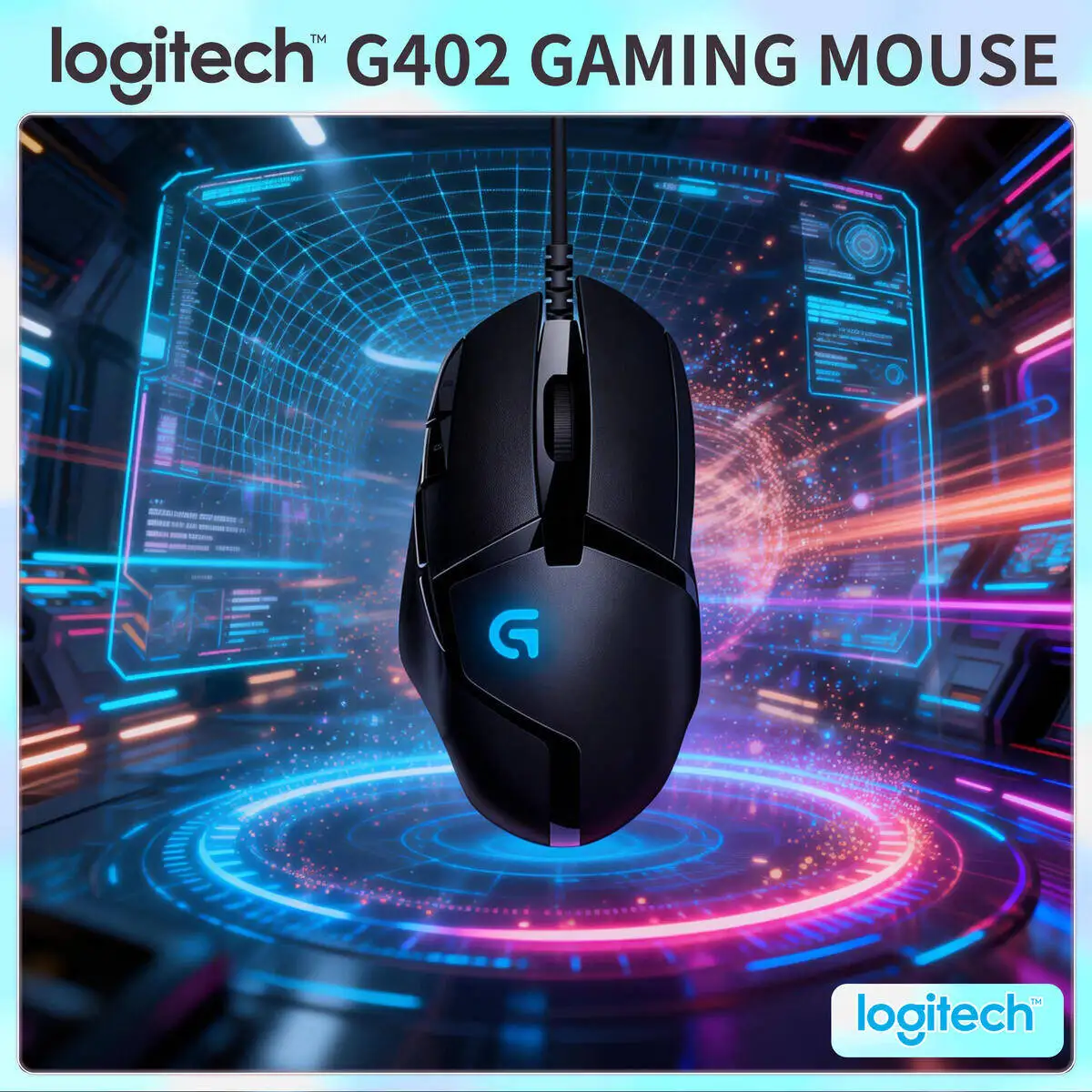 Logitech G402 Gaming Mouse Wired 4000 DPI 8 Buttons 1ms Response Fusion Engine Ergonomic High-Speed for PC Esports LOL
Logitech G402 Gaming Mouse Wired 4000 DPI 8 Buttons 1ms Response Fusion Engine Ergonomic High-Speed for PC Esports LOL