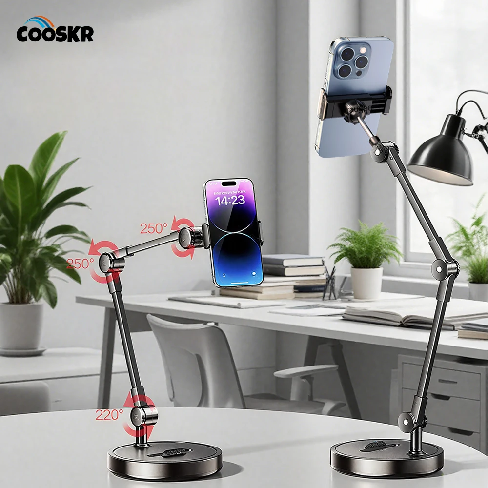 Phone Holder Desk Mobile Phone Clamp Bracket 360° Rotating Flexible Long Arm Cellphone Mount Stand Rotatable Phone Clip Holder
Phone Holder Desk Mobile Phone Clamp Bracket 360° Rotating Flexible Long Arm Cellphone Mount Stand Rotatable Phone Clip Holder