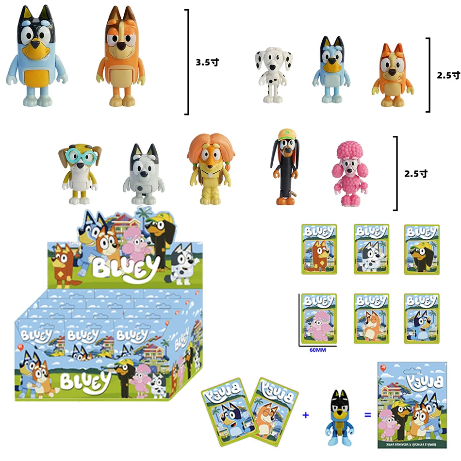 Anime 24pcs Bluey Bingo Bandit Family Creative Cute Blind box PVC Model Ornament Birthday Party Festival Surprise Kid Gifts Hot
Anime 24pcs Bluey Bingo Bandit Family Creative Cute Blind box PVC Model Ornament Birthday Party Festival Surprise Kid Gifts Hot