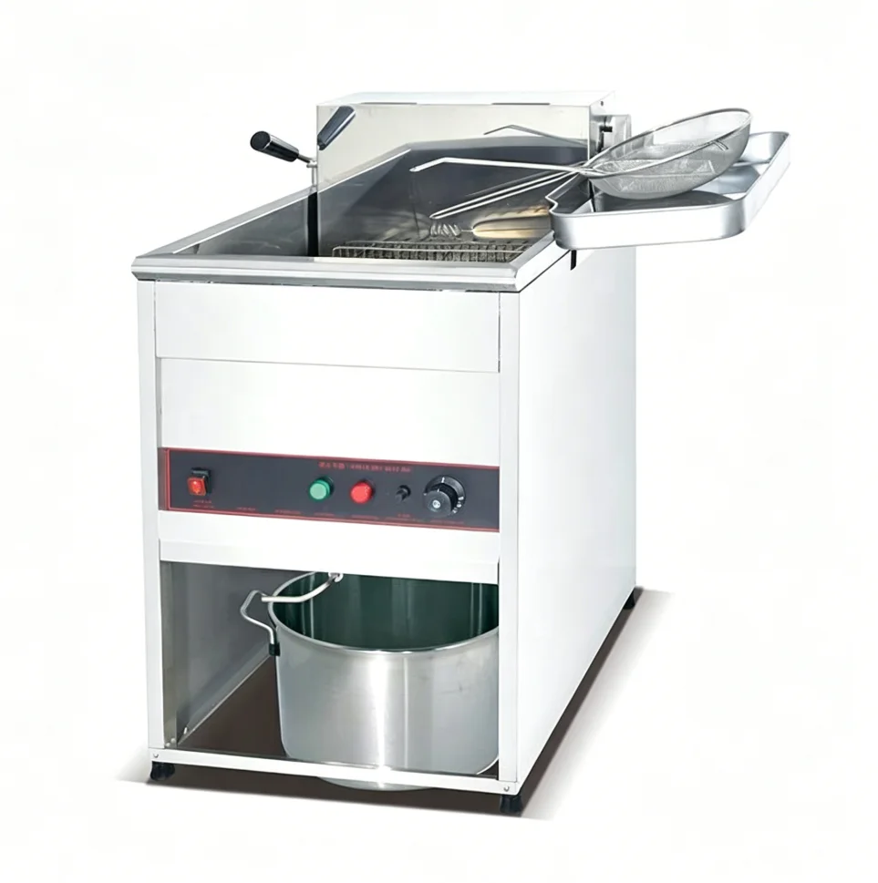 Factory Price Hot Sale Commercial Stainless Steel Vertical Electric Temperature Controlled Fryer DF-5G
Factory Price Hot Sale Commercial Stainless Steel Vertical Electric Temperature Controlled Fryer DF-5G