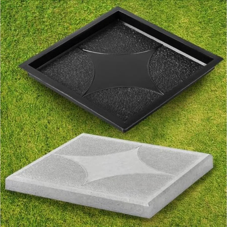 Plastic Molds Concrete Set Patio Paving Mold 4 pcs - Big Large Pathmaker Precast Concrete Molds and Forms Stampcrete for Walkwa
Plastic Molds Concrete Set Patio Paving Mold 4 pcs - Big Large Pathmaker Precast Concrete Molds and Forms Stampcrete for Walkwa