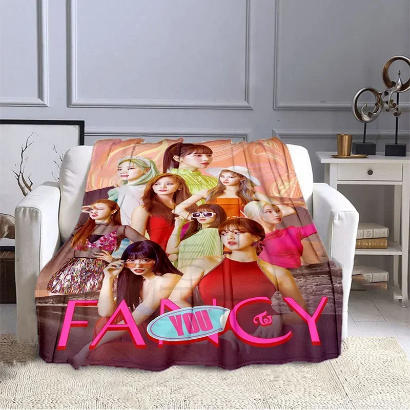 New TWICE Kpop Girl Group Series Printed Blanket ONCE Fans Gift Sofa Office Bed Portable Adult Travel Cover Flannel Blanket
New TWICE Kpop Girl Group Series Printed Blanket ONCE Fans Gift Sofa Office Bed Portable Adult Travel Cover Flannel Blanket