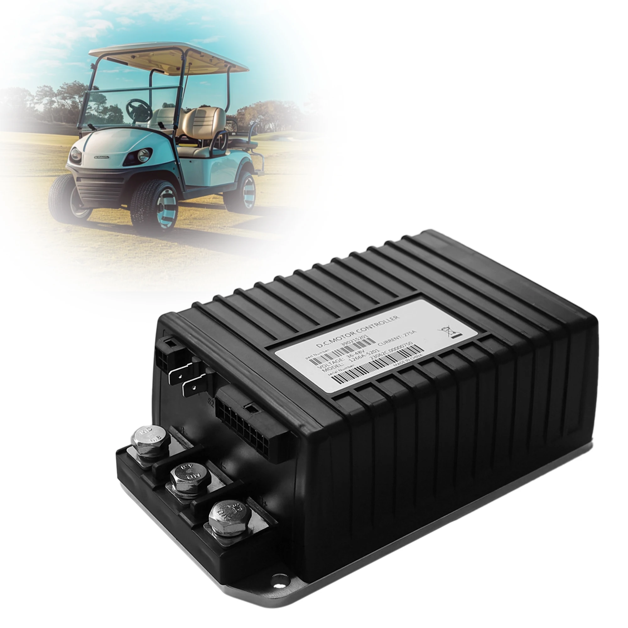 1266A-5201 48V 275A Golf Cart Controller, Replaces Curtis, Golf Cart Speed Controller for Golf Cart Utility Vehicle
1266A-5201 48V 275A Golf Cart Controller, Replaces Curtis, Golf Cart Speed Controller for Golf Cart Utility Vehicle