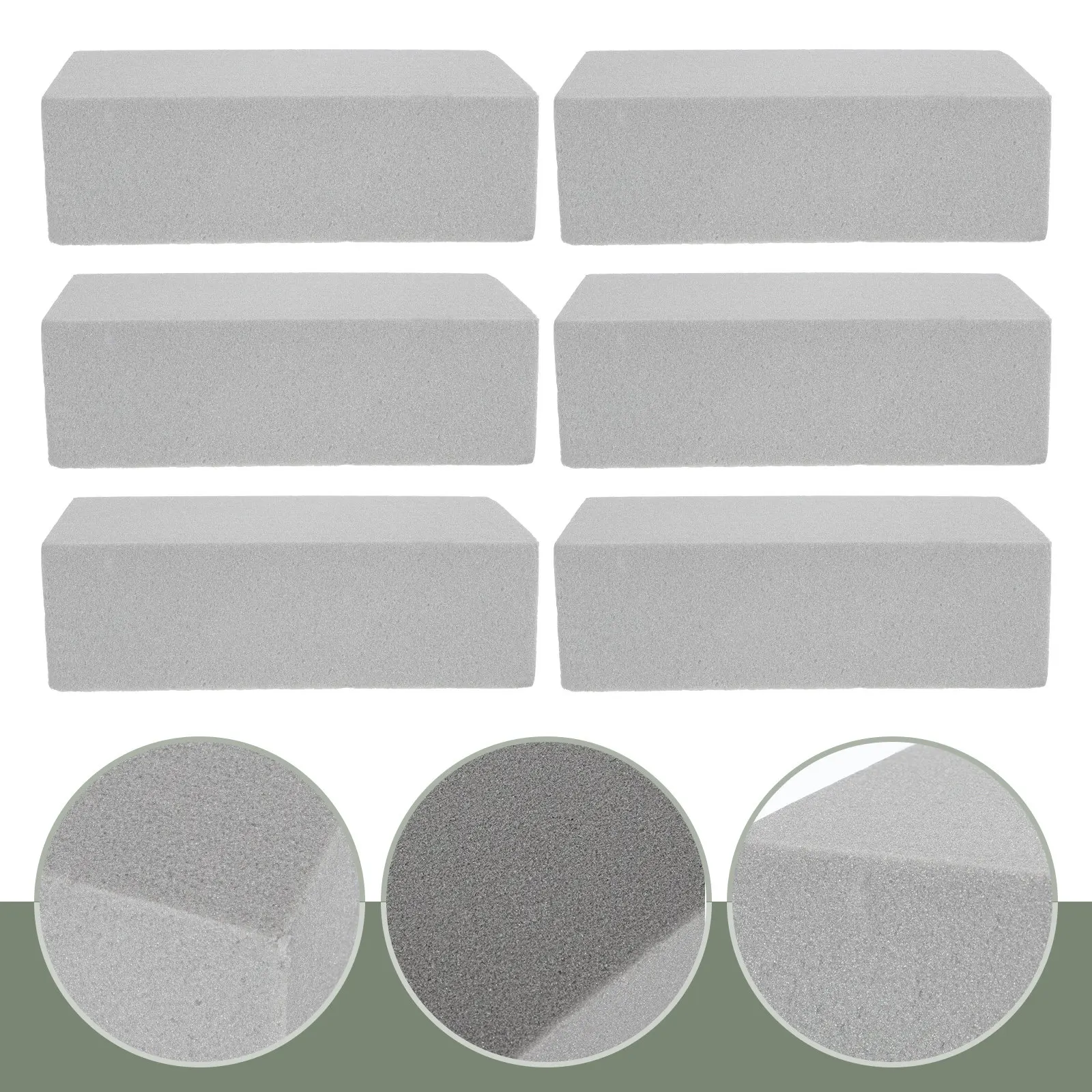 6Pcs Flower Mud Professional Floral Foam Bricks Convenient Flower Shop Arrangement Base Wedding Decor Foam Floral Accessory
6Pcs Flower Mud Professional Floral Foam Bricks Convenient Flower Shop Arrangement Base Wedding Decor Foam Floral Accessory