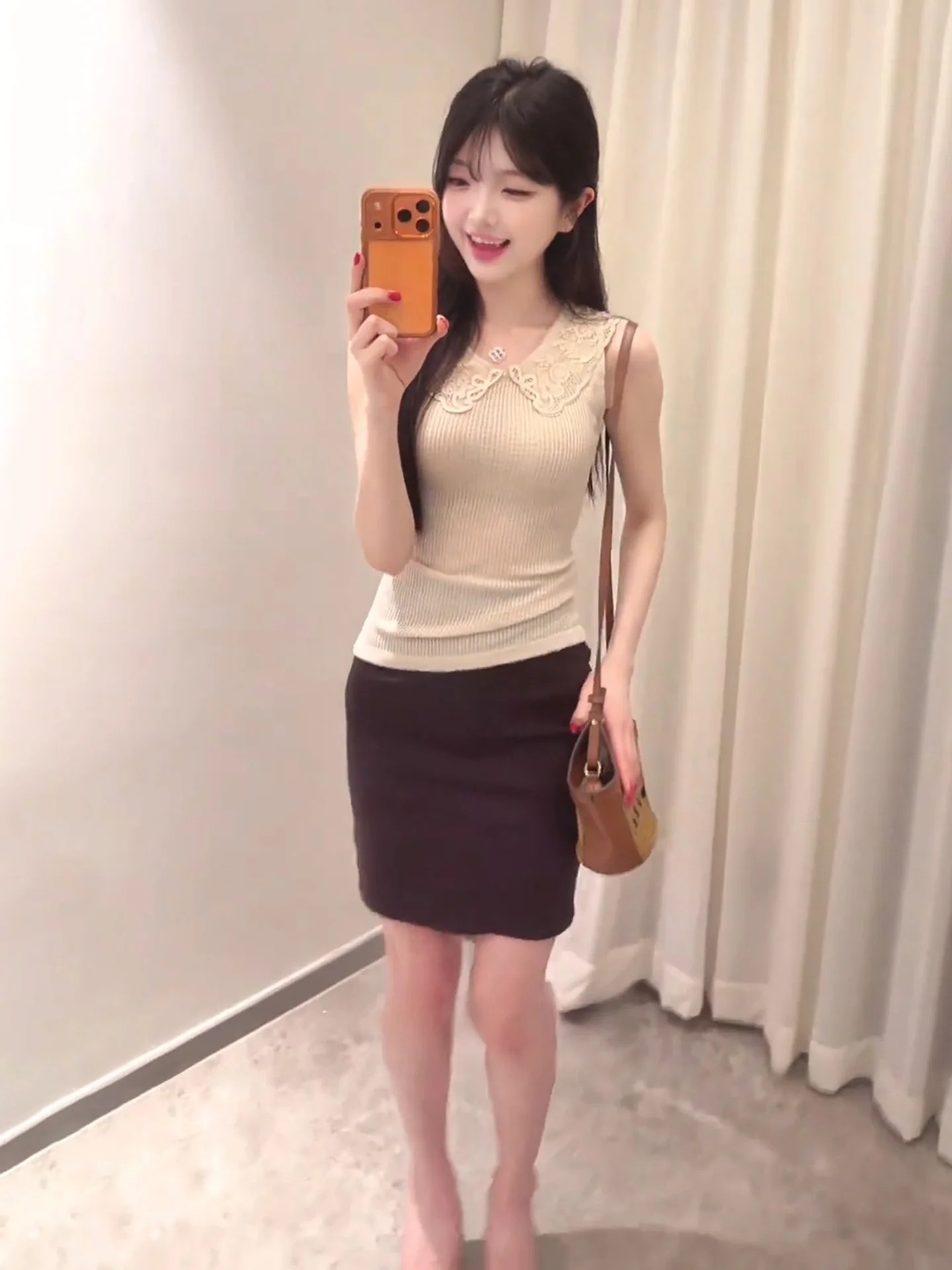 Pure Desire Knitted Set Doll Collar Strap Vest Top Half Skirt Two Piece Women's Fashion Summer Outfit High Waist
Pure Desire Knitted Set Doll Collar Strap Vest Top Half Skirt Two Piece Women's Fashion Summer Outfit High Waist