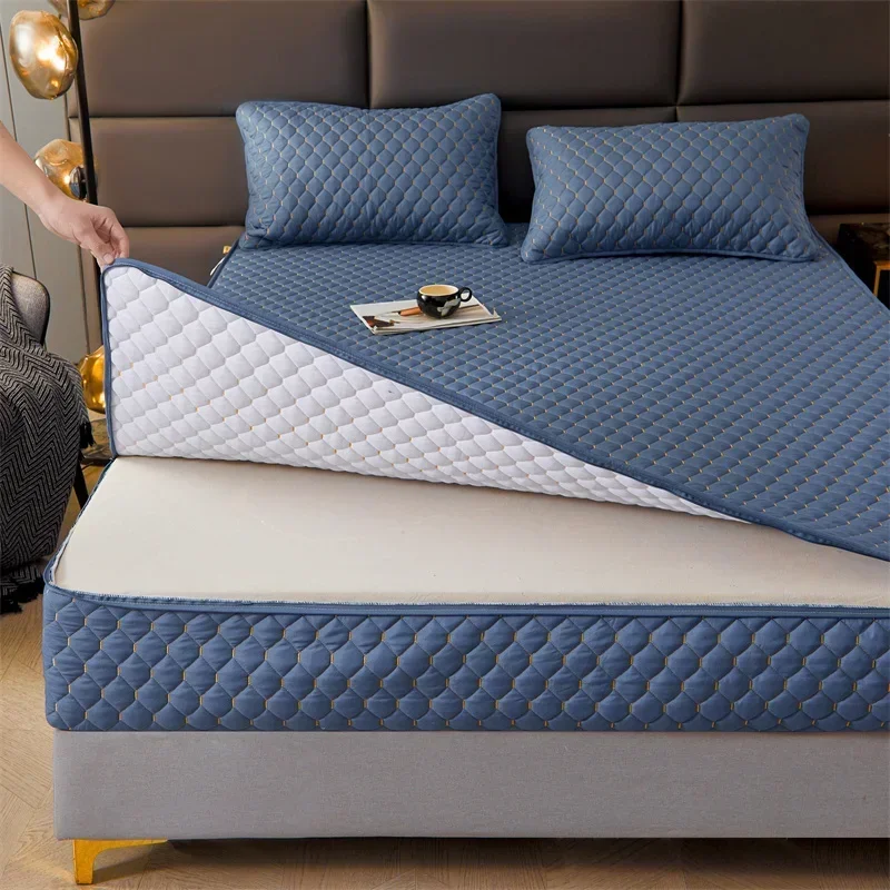 Removable Six Sided All Inclusive Thicken Quilted Mattress Cover Breathable Anti-Mite King Bed Fitted Bed Sheet Tatami Bed Cover
Removable Six Sided All Inclusive Thicken Quilted Mattress Cover Breathable Anti-Mite King Bed Fitted Bed Sheet Tatami Bed Cover