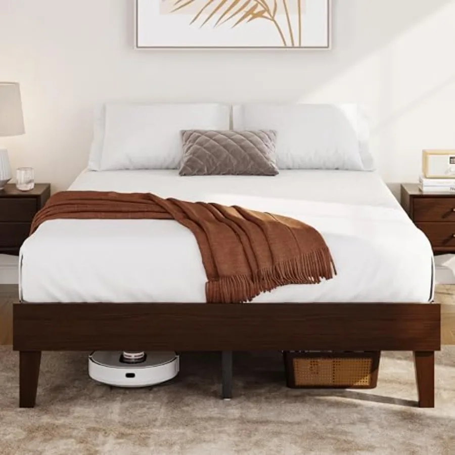 Bed Frame Solid Platform Bed with en Slats Support, 12-inch Underbed Space for Storage, Noise-Free Design, Easy Assembly, Finis
Bed Frame Solid Platform Bed with en Slats Support, 12-inch Underbed Space for Storage, Noise-Free Design, Easy Assembly, Finis