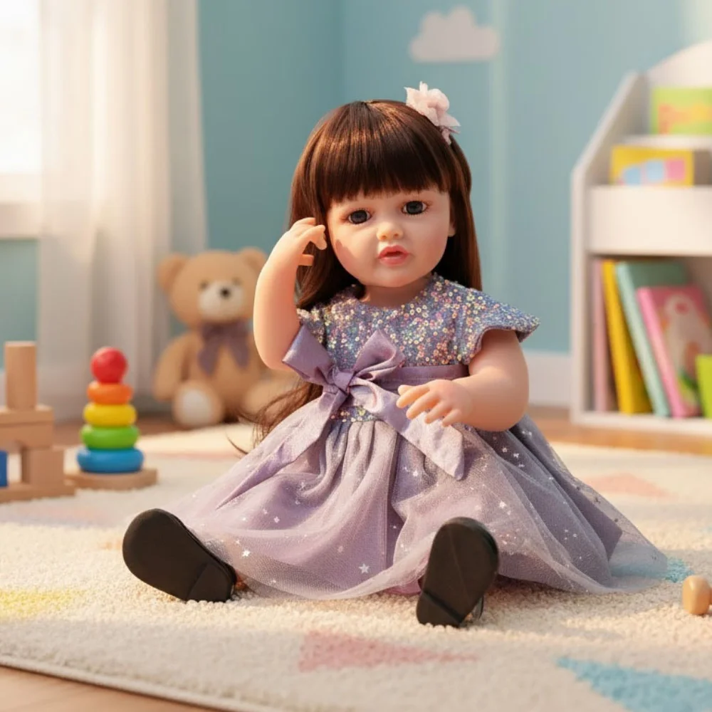 Cloveray 22-дюймовая классическая виниловая реалистичная кукла Reborn для всего тела, супер милая кукла принцессы, игрушка ручной работы для девочек, подарок на день рождения, Рождество
Cloveray 22-дюймовая классическая виниловая реалистичная кукла Reborn для всего тела, супер милая кукла принцессы, игрушка ручной работы для девочек, подарок на день рождения, Рождество