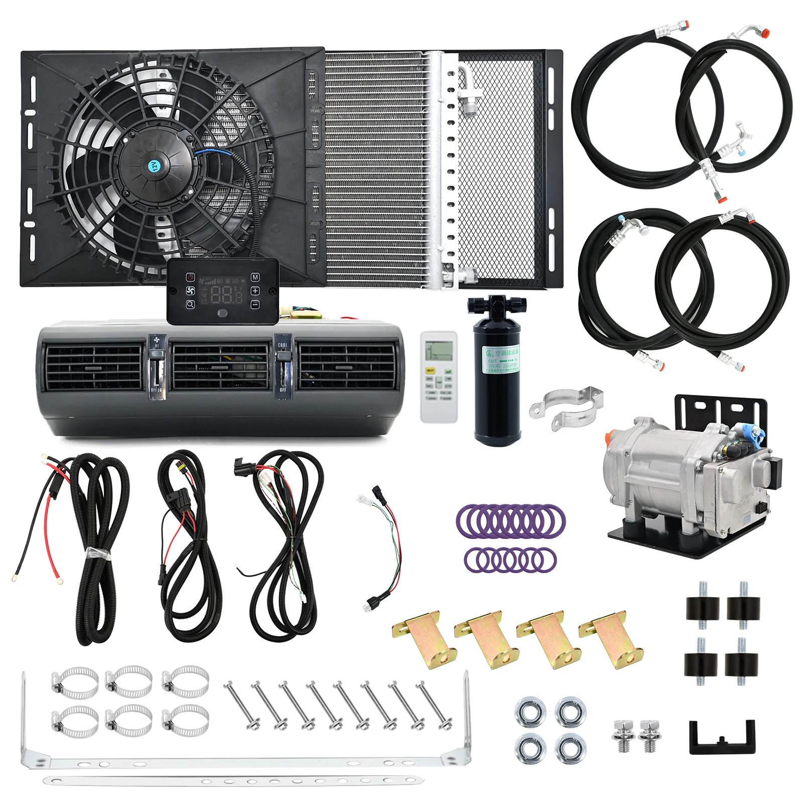 Universal Electric Car Air Conditioning System 12V/24V 405 Heat Cool for Trucks Camping Cars - Climate Control
Universal Electric Car Air Conditioning System 12V/24V 405 Heat Cool for Trucks Camping Cars - Climate Control