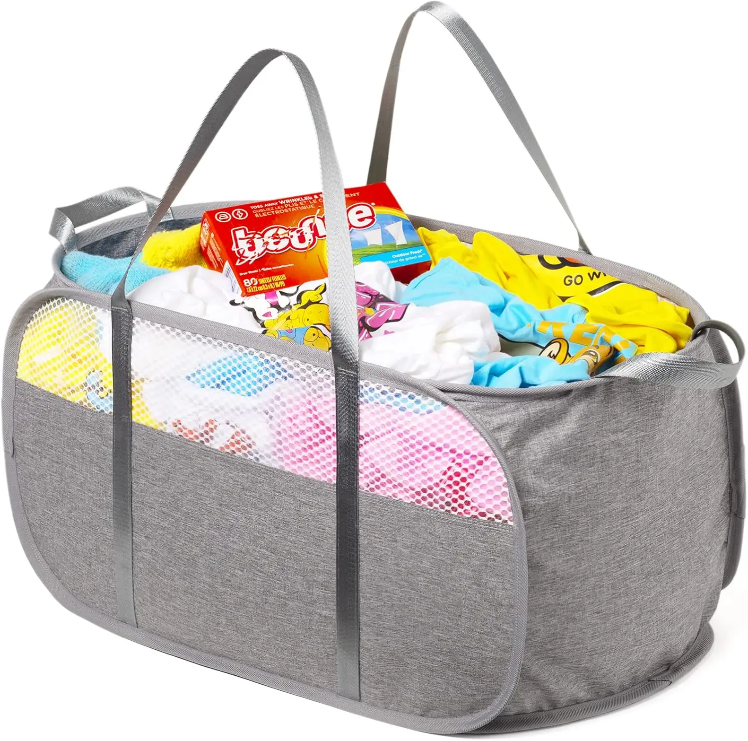 Tear Proof Pop Up Laundry Hamper with Strong Handles, Easy to Carry Up and Down Stairs, Honeycomb Mesh Breathable Collapsible
Tear Proof Pop Up Laundry Hamper with Strong Handles, Easy to Carry Up and Down Stairs, Honeycomb Mesh Breathable Collapsible