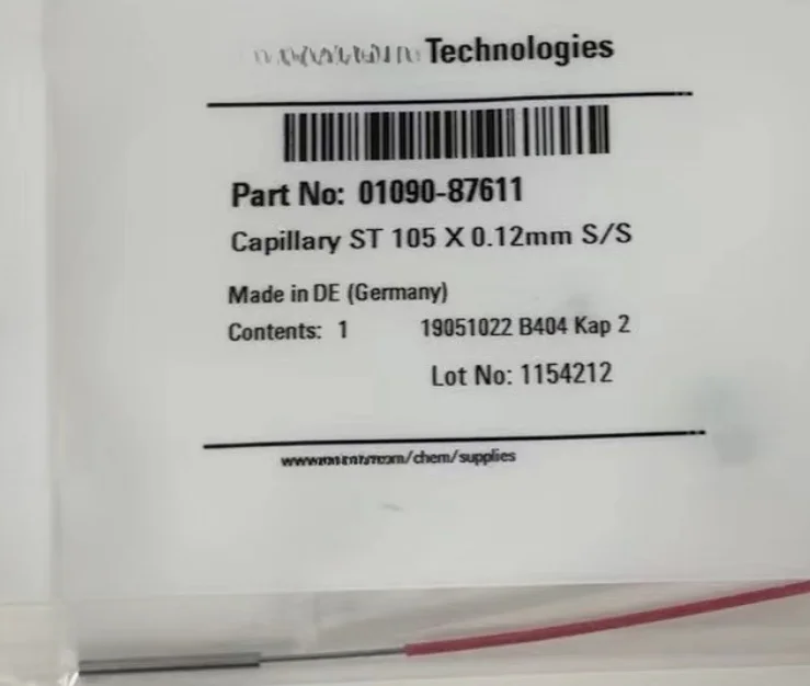 For Agilent 01090-87611 Stainless Steel Line 0.12mmX105 With Double Stainless Steel Connections Brand New 1 Piece
For Agilent 01090-87611 Stainless Steel Line 0.12mmX105 With Double Stainless Steel Connections Brand New 1 Piece