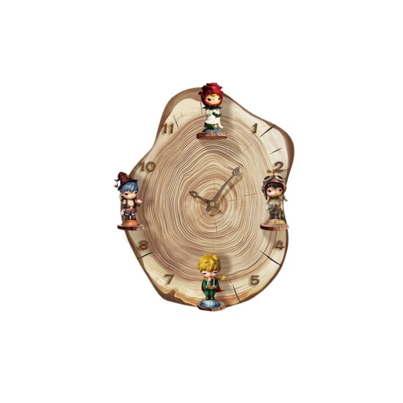 Blind box storage clock decorative painting retro silent clock wall figure rack
Blind box storage clock decorative painting retro silent clock wall figure rack