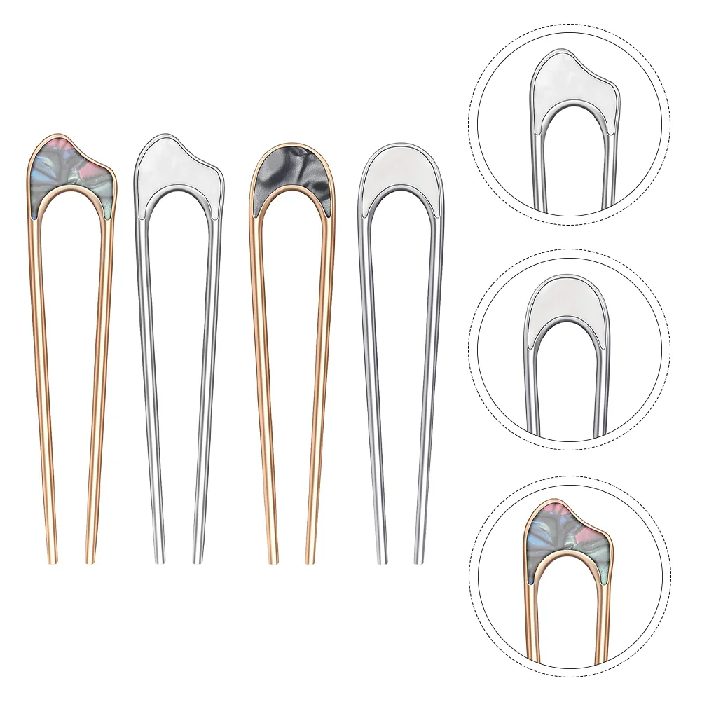 4 Pcs U-shaped Hairpin Stick Retro Alloy Headgear Clips for Short Metal Fork Zinc Wedding Thin
4 Pcs U-shaped Hairpin Stick Retro Alloy Headgear Clips for Short Metal Fork Zinc Wedding Thin