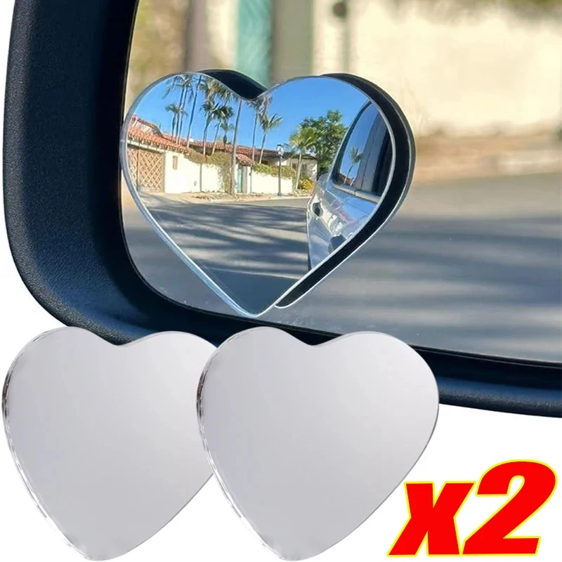 New Adjustable Heart Shaped Car Reversing Aid Rearview Convex Mirror Car Blind Spot Rearview Mirror 360 Degree 2PCS/SET
New Adjustable Heart Shaped Car Reversing Aid Rearview Convex Mirror Car Blind Spot Rearview Mirror 360 Degree 2PCS/SET