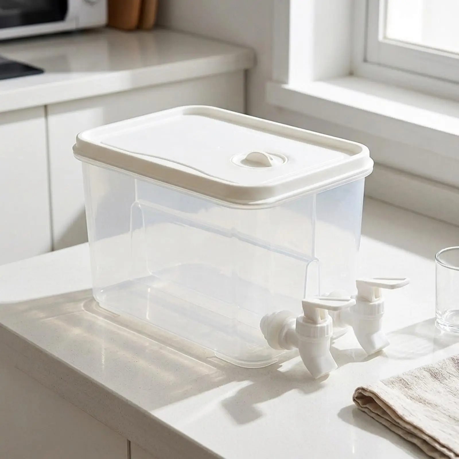 Transparent Iced Beverage Dispenser PP Material Juice Water Pitcher Bucket Seal Faucet for Fridge Household
Transparent Iced Beverage Dispenser PP Material Juice Water Pitcher Bucket Seal Faucet for Fridge Household
