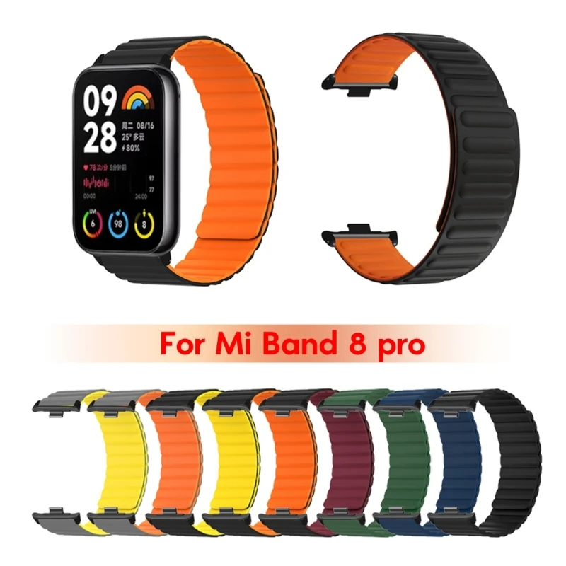 Подходит для умных часов xiaomi band 8 Pro, регулируемый модный силиконовый ремешок, магнитный браслет, водонепроницаемый мягкий ремешок
Подходит для умных часов xiaomi band 8 Pro, регулируемый модный силиконовый ремешок, магнитный браслет, водонепроницаемый мягкий ремешок