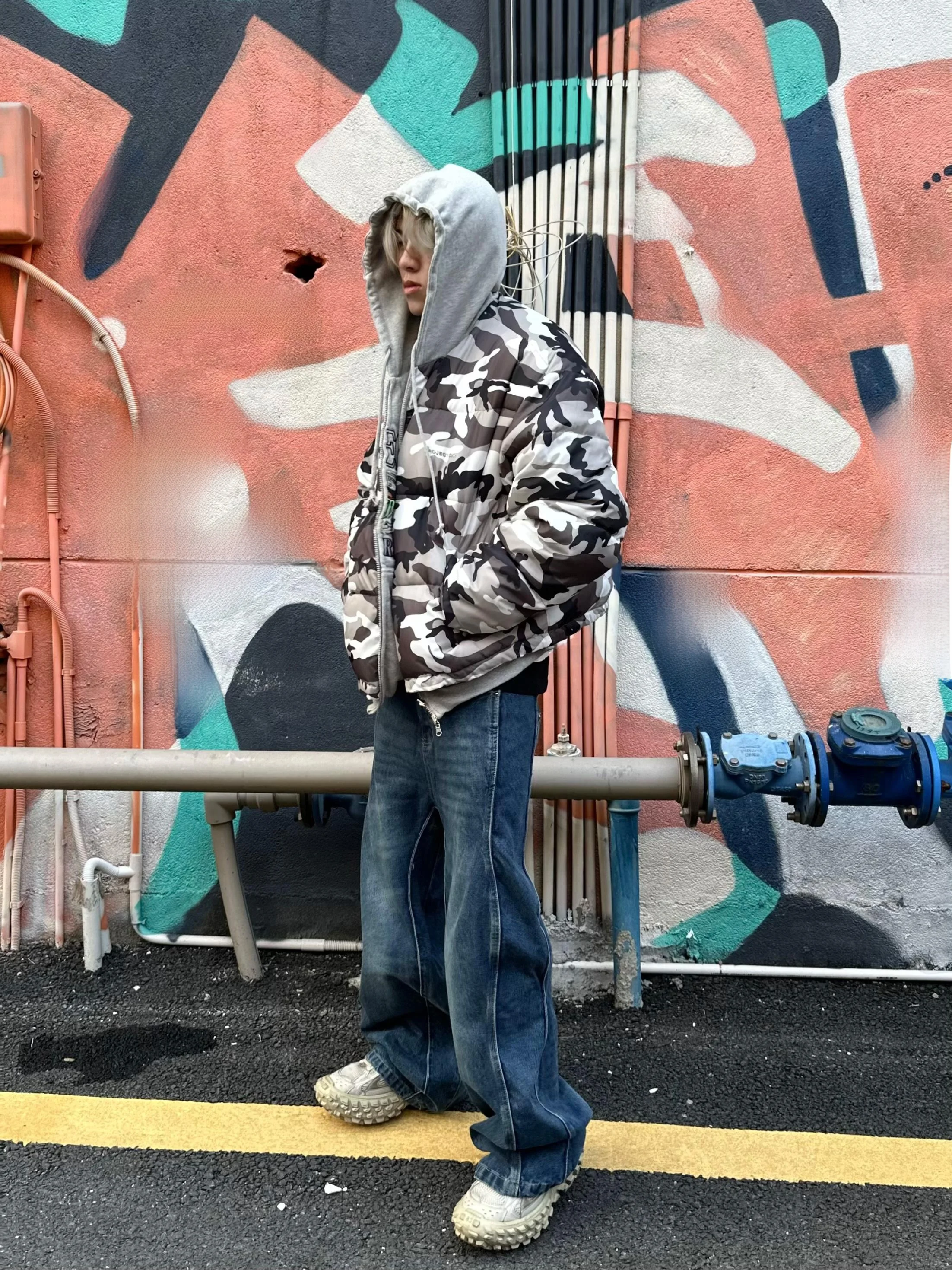 ex Camouflage Hoodie Zipper Jaet Loose Fit ort Sle Warmth Youth Faion een Color Reversable Bread ape Coat
ex Camouflage Hoodie Zipper Jaet Loose Fit ort Sle Warmth Youth Faion een Color Reversable Bread ape Coat