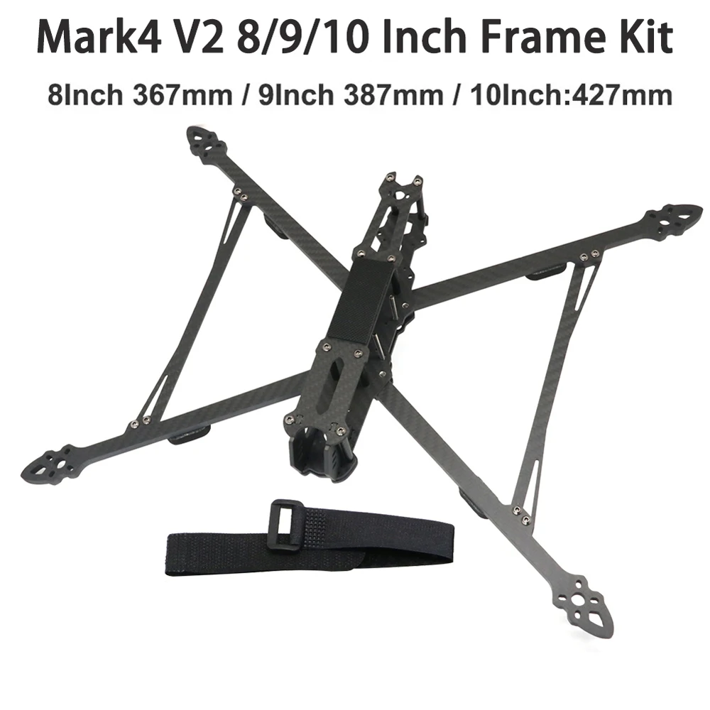 Рама Mark4 V2 Mark 4 TrueX из 3K карбона (8 дюймов 367 мм / 9 дюймов 387 мм / 10 дюймов 427 мм) для FPV-камер (комплект)
Рама Mark4 V2 Mark 4 TrueX из 3K карбона (8 дюймов 367 мм / 9 дюймов 387 мм / 10 дюймов 427 мм) для FPV-камер (комплект)