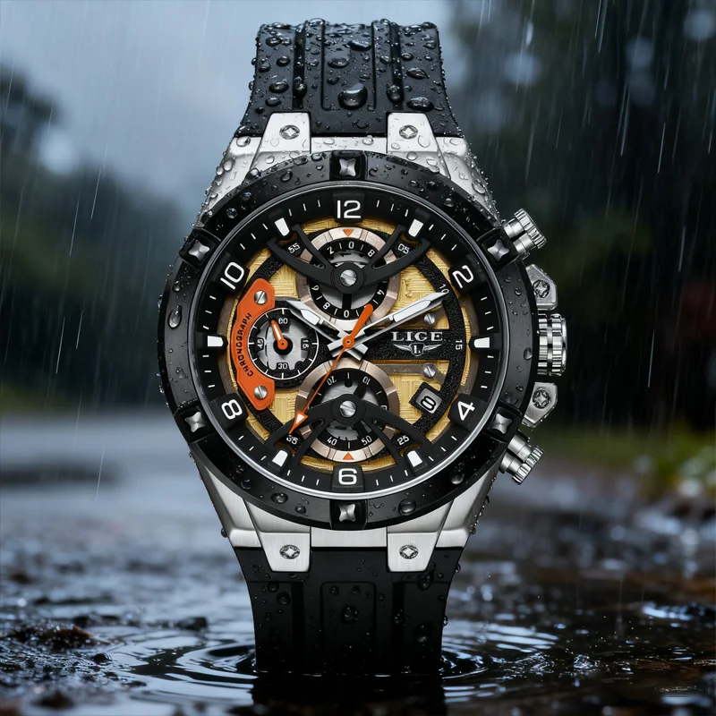 LIGE Роскошные военные мужские часы, водонепроницаемые светящиеся спортивные мужские наручные часы с датой, хронограф, силиконовый ремешок, кварцевые часы для мужчин
LIGE Роскошные военные мужские часы, водонепроницаемые светящиеся спортивные мужские наручные часы с датой, хронограф, силиконовый ремешок, кварцевые часы для мужчин