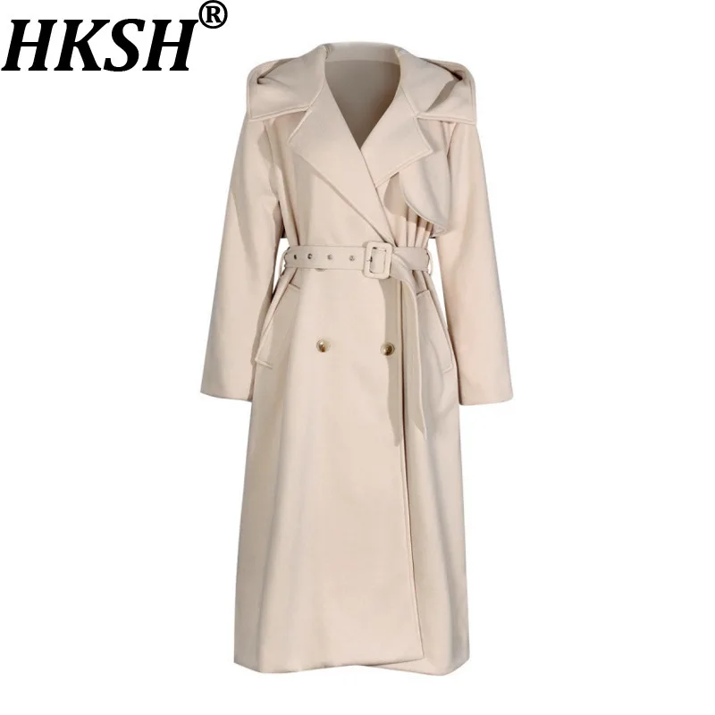 HKSH осень-зима новый женский плащ с поясом двубортный отложной воротник универсальное элегантное длинное пальто модное HK17475
HKSH осень-зима новый женский плащ с поясом двубортный отложной воротник универсальное элегантное длинное пальто модное HK17475