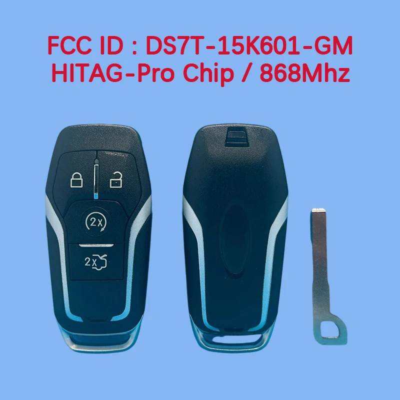 CN018070 Aftermarket P/N DS7T-15K601-GM Смарт-дистанционный ключ 868 МГц для Ford Keyless Go HITAG-ProChip
CN018070 Aftermarket P/N DS7T-15K601-GM Смарт-дистанционный ключ 868 МГц для Ford Keyless Go HITAG-ProChip