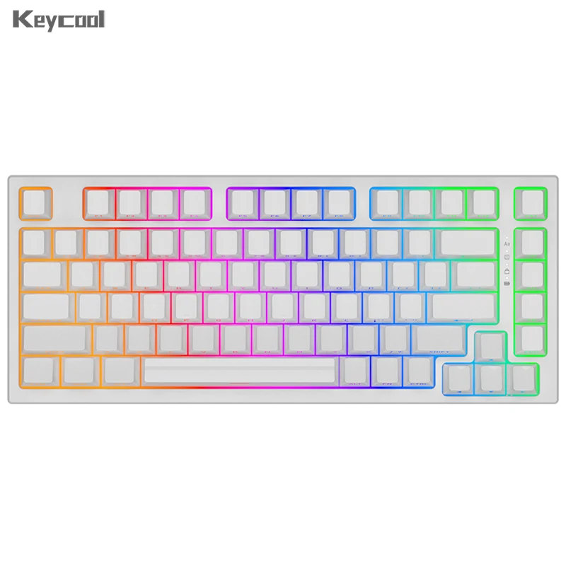 3-режимная клавиатура Keycool Y75 NKRO с возможностью горячей замены RGB Bluetooth, боковая печать с подсветкой, PBT-клавиатура, программируемая печатная плата, 2,4 г, беспроводная связь 
3-режимная клавиатура Keycool Y75 NKRO с возможностью горячей замены RGB Bluetooth, боковая печать с подсветкой, PBT-клавиатура, программируемая печатная плата, 2,4 г, беспроводная связь