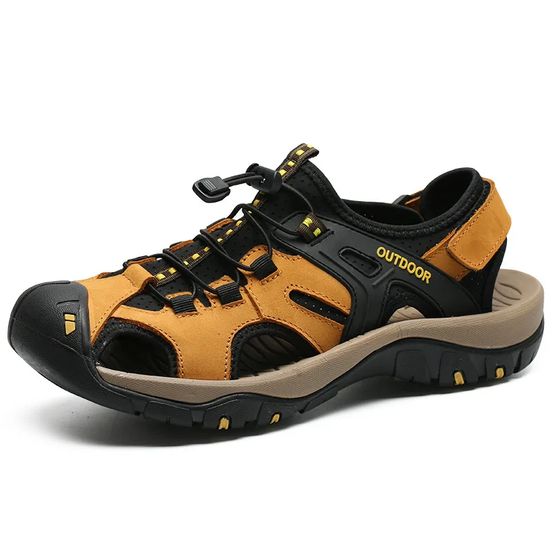Summer Men Sandals Genuine Leather Mens Casual Shoes Outdoor Men Leather Sandals for Men Beach Shoes Roman Shoes Plus Size 38-48
Summer Men Sandals Genuine Leather Mens Casual Shoes Outdoor Men Leather Sandals for Men Beach Shoes Roman Shoes Plus Size 38-48