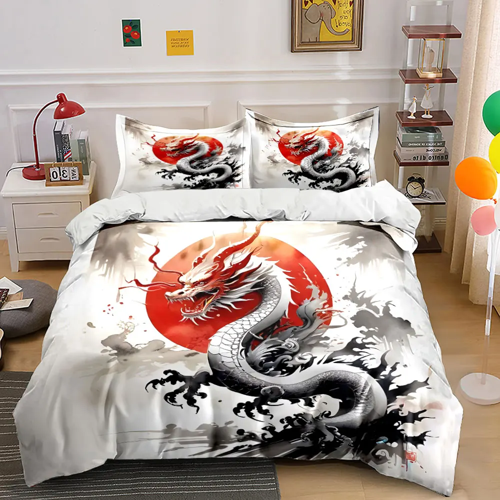 Dragon and red sun oriental ink style Print Bedding Set 1Duvet Cover 2 Pillowcases for Adult and Children Luxury Gift Full Size
Dragon and red sun oriental ink style Print Bedding Set 1Duvet Cover 2 Pillowcases for Adult and Children Luxury Gift Full Size