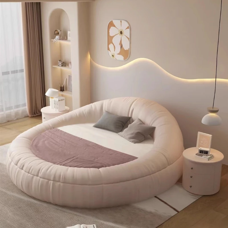 Princess Modern Beds Luxury Designer Aesthetics Fashionable Bed Wedding Simple Cream Full Wood Cama Casal Outdoor Furniture
Princess Modern Beds Luxury Designer Aesthetics Fashionable Bed Wedding Simple Cream Full Wood Cama Casal Outdoor Furniture
