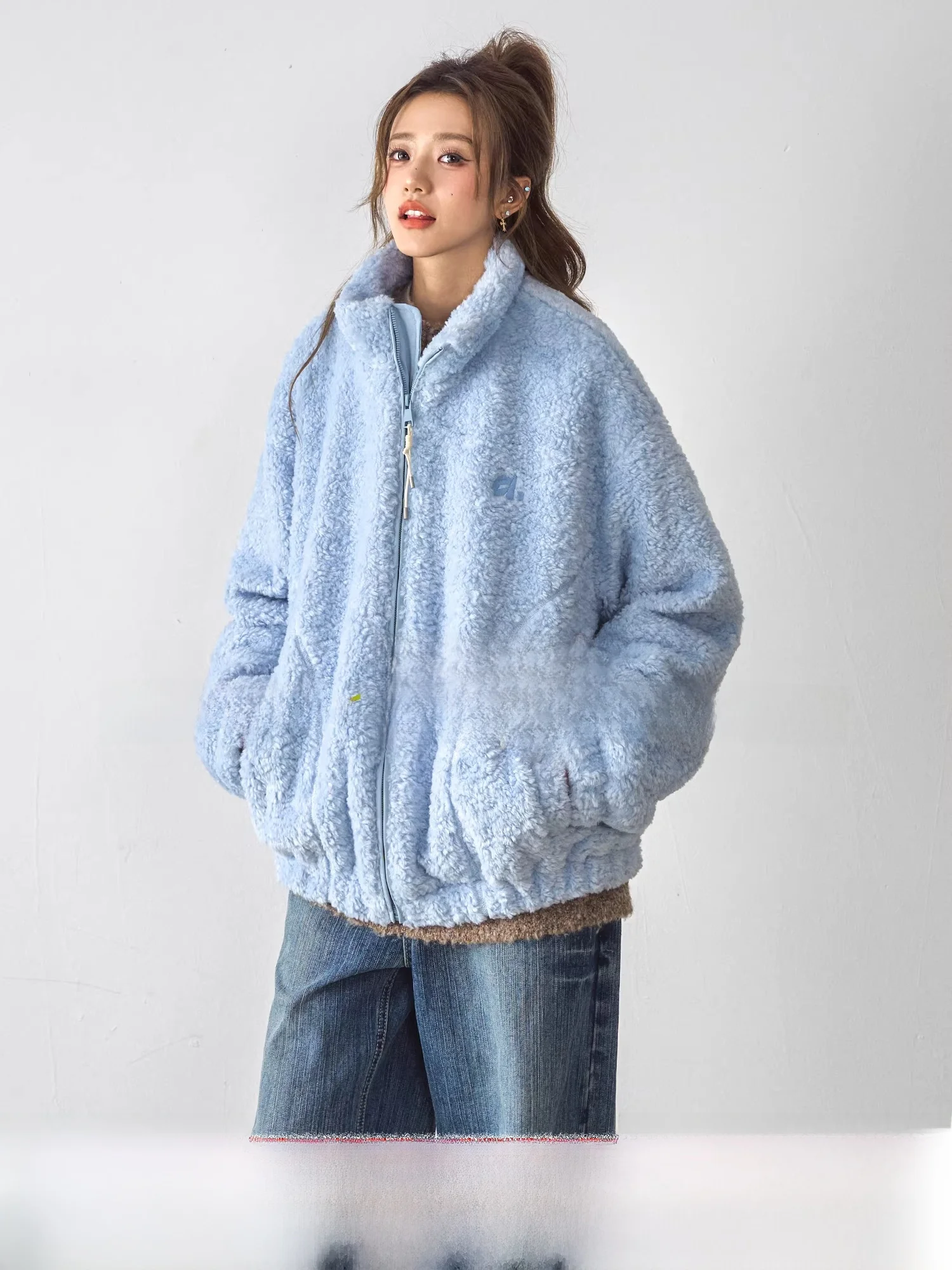 Loose Fce Lined Thiened Stand Collar Cotton Jaet Women's Lazy Sle Korean Version Winter Coat Sweet College Sle
Loose Fce Lined Thiened Stand Collar Cotton Jaet Women's Lazy Sle Korean Version Winter Coat Sweet College Sle