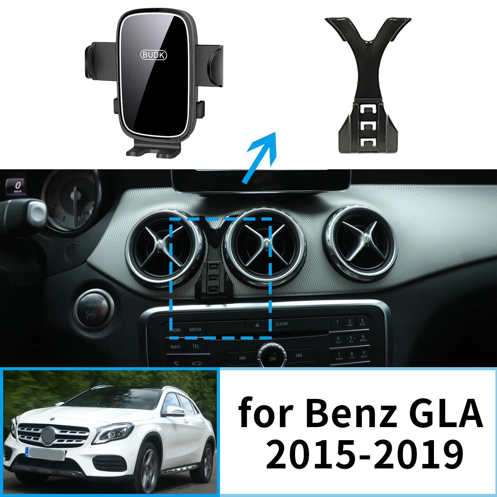 Car Mobile Phone Holder for Mercedes Benz GLA X156 CLA 2015~ 2019 Navigation Stand Auto Accessories GPS Bracket
Car Mobile Phone Holder for Mercedes Benz GLA X156 CLA 2015~ 2019 Navigation Stand Auto Accessories GPS Bracket