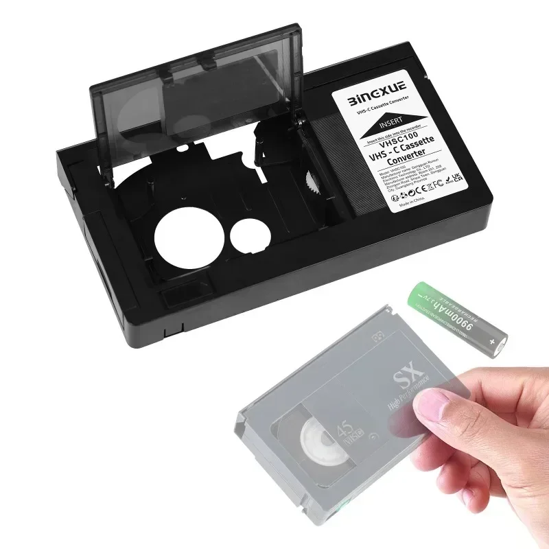 VHS-C Cassette Adapter for VHS-C SVHS Camcorders JVC RCA Panasonic Motorized VHS Cassette Adapter Not for 8mm/MiniDV/Hi8
VHS-C Cassette Adapter for VHS-C SVHS Camcorders JVC RCA Panasonic Motorized VHS Cassette Adapter Not for 8mm/MiniDV/Hi8