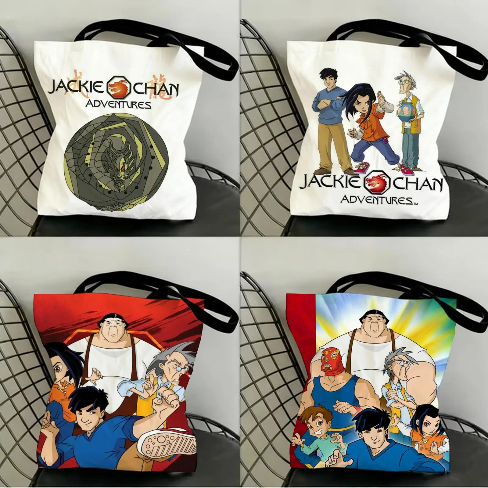J-Jackie Chan Adventures Storage Bags Canvas Double-Sided Print Fashion Shoulder Tote Shopping Bag Gift Eco Handbags
J-Jackie Chan Adventures Storage Bags Canvas Double-Sided Print Fashion Shoulder Tote Shopping Bag Gift Eco Handbags