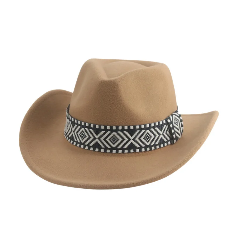 Fedora Hat Top Hat Western Denim Hat Big Brim Felt Cap Casual Fashion American Cross-border Outdoor Tibetan Fedora Hat
Fedora Hat Top Hat Western Denim Hat Big Brim Felt Cap Casual Fashion American Cross-border Outdoor Tibetan Fedora Hat