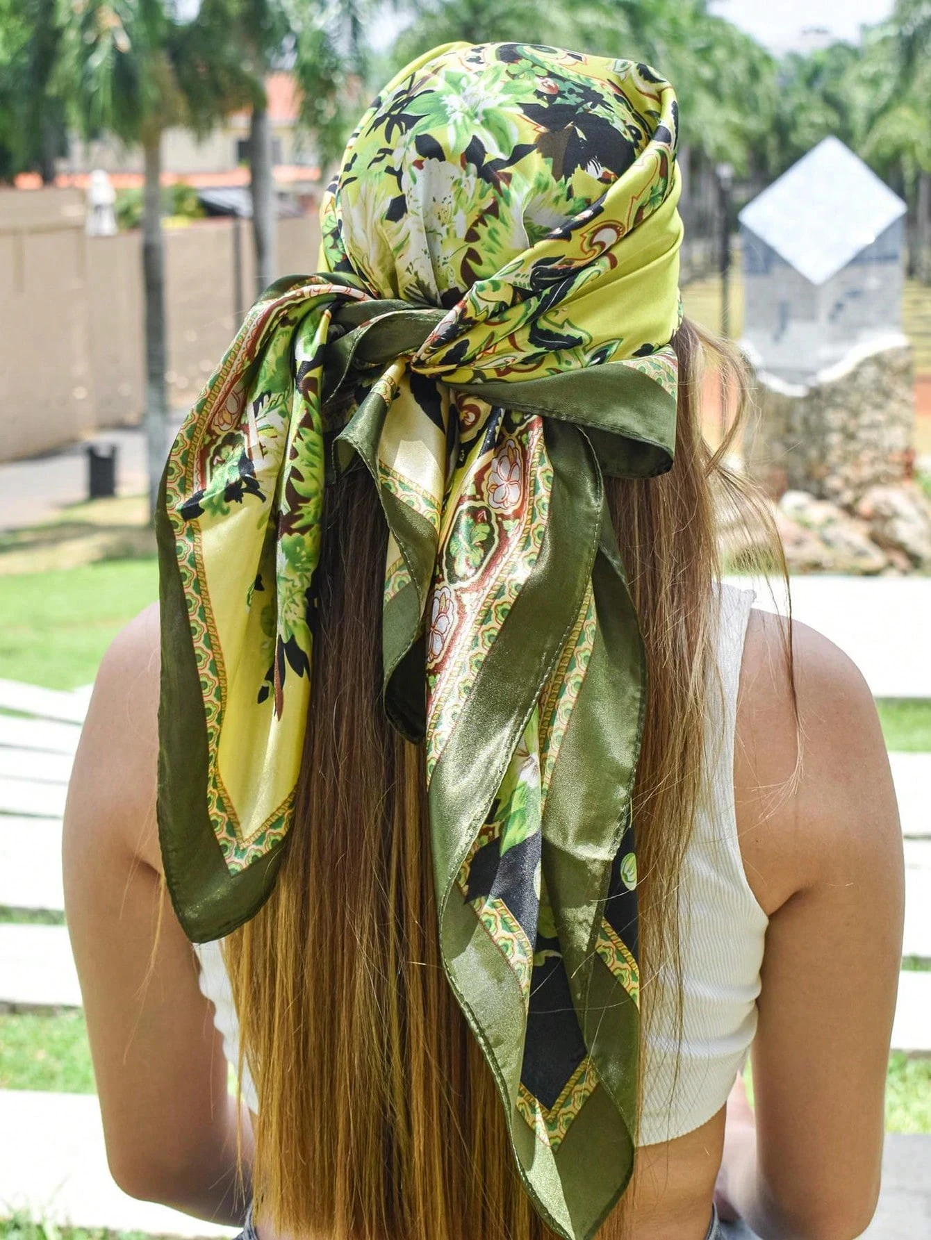 Satin Square Scarf Women Floral Hijab Elegant 2025 Print Silk Neckerchief Shawl Wraps Headband Handle Hair Accessories Bandana
Satin Square Scarf Women Floral Hijab Elegant 2025 Print Silk Neckerchief Shawl Wraps Headband Handle Hair Accessories Bandana