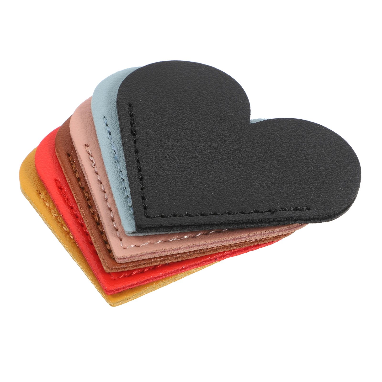 6 Pcs Heart Shaped Bookmarks Cute Page Markers PU Various Colors Practical Functionality Student Supplies
6 Pcs Heart Shaped Bookmarks Cute Page Markers PU Various Colors Practical Functionality Student Supplies