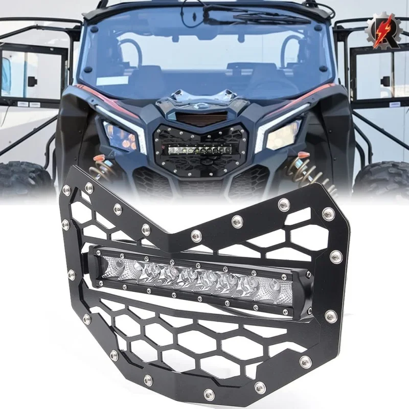 High-quality product suitable for Can-Am Maverick X3 front bumper mesh grille with LEDwhite light stripNW-RZR-022The best option
High-quality product suitable for Can-Am Maverick X3 front bumper mesh grille with LEDwhite light stripNW-RZR-022The best option