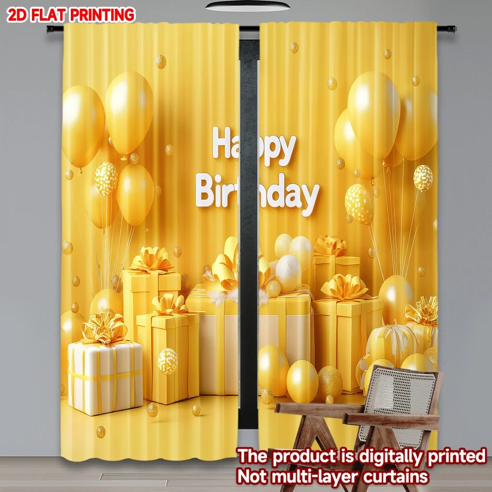 2D flat printing 2pcs Curtain Birthday Celebration Decorations Digital Printed Polyester Drapes Family Party Perfect for Holiday
2D flat printing 2pcs Curtain Birthday Celebration Decorations Digital Printed Polyester Drapes Family Party Perfect for Holiday
