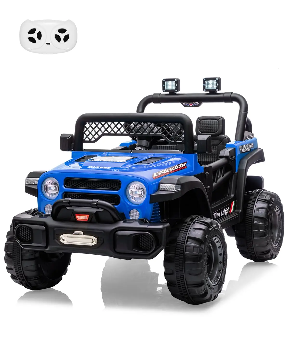 12V Kids Ride-On Toy Battery-Powered Electric Off-road Vehicle With Dual Motors & Remote Control, 3 Speeds, Spring Suspension
12V Kids Ride-On Toy Battery-Powered Electric Off-road Vehicle With Dual Motors & Remote Control, 3 Speeds, Spring Suspension