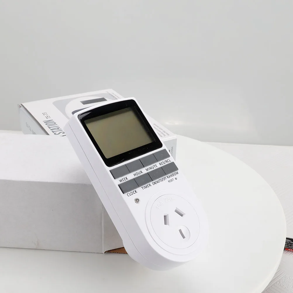 Digital Timer Socket Programmable Smart Outlet White Plug ABS Indoor LCD Screen Energy Saving Home Appliances Switch
Digital Timer Socket Programmable Smart Outlet White Plug ABS Indoor LCD Screen Energy Saving Home Appliances Switch